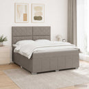 vidaXL Boxspring ágy matraccal Tópszínű 180 x 200 cm Szövet