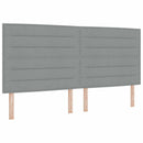 vidaXL Boxspring ágy matraccal Világosszürke 200 x 200 cm Szövet