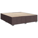 vidaXL Boxspring ágy matraccal Sötét Barna 200 x 200 cm Szövet