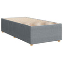 vidaXL Boxspring ágy matraccal Világosszürke 80 x 200 cm Szövet