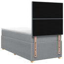 vidaXL Boxspring ágy matraccal Világosszürke 80 x 200 cm Szövet