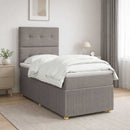 vidaXL Boxspring ágy matraccal fejtámlával Tópszínű 80 x 200 cm Szövet