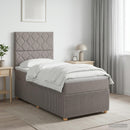 vidaXL Boxspring ágy matraccal fejtámlával Tópszínű 80 x 200 cm Szövet