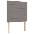vidaXL Boxspring ágy matraccal fejtámlával Tópszínű 90 x 190 cm Szövet