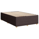 vidaXL Boxspring ágy matraccal Sötét Barna 120 x 190 cm Szövet