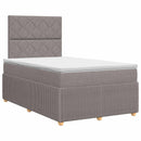 vidaXL Boxspring ágy matraccal Tópszínű 120 x 190 cm Szövet