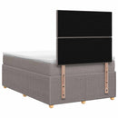 vidaXL Boxspring ágy matraccal Tópszínű 120 x 190 cm Szövet