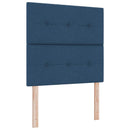 vidaXL Boxspring ágy matraccal fejtámlával Kék 120 x 200 cm Szövet