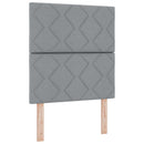 vidaXL Boxspring ágy matraccal Világosszürke 120 x 200 cm Szövet