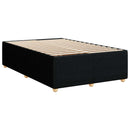 vidaXL Boxspring ágy matraccal fejtámlával Fekete 120 x 200 cm Szövet