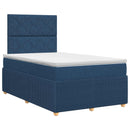 vidaXL Boxspring ágy matraccal fejtámlával Kék 120 x 200 cm Szövet