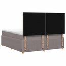 vidaXL Boxspring ágy matraccal Tópszínű 140 x 190 cm Szövet