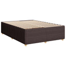 vidaXL Boxspring ágy matraccal Sötét Barna 140 x 190 cm Szövet