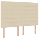 vidaXL Boxspring ágy matraccal Krémszínű 140 x 200 cm Szövet