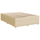 vidaXL Boxspring ágy matraccal Krémszínű 140 x 200 cm Szövet