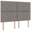 vidaXL Boxspring ágy matraccal Tópszínű 140 x 200 cm Szövet