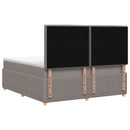 vidaXL Boxspring ágy matraccal Tópszínű 160 x 200 cm Szövet