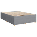 vidaXL Boxspring ágy matraccal Világosszürke 160 x 200 cm Szövet