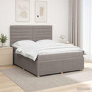 vidaXL Boxspring ágy matraccal Tópszínű 180 x 200 cm Szövet