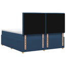 vidaXL Boxspring ágy matraccal fejtámlával Kék 180 x 200 cm Szövet