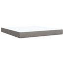 vidaXL Boxspring ágy matraccal Tópszínű 180 x 200 cm Szövet