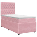 vidaXL Boxspring ágy matraccal Rózsaszín 80 x 200 cm Bársony