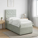 vidaXL Boxspring ágy matraccal Világosszürke 80 x 200 cm Bársony