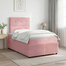 vidaXL Boxspring ágy matraccal Rózsaszín 120 x 200 cm Bársony