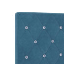 vidaXL Boxspring ágy matraccal fejtámlával Kék 140 x 200 cm Bársony