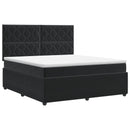 vidaXL Boxspring ágy matraccal fejtámlával Fekete 140 x 200 cm Bársony