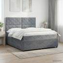 vidaXL Boxspring ágy matraccal Sötétszürke 180 x 200 cm Bársony
