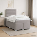 vidaXL Boxspring ágy matraccal Tópszínű 120 x 200 cm Szövet