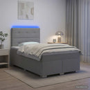 vidaXL Boxspring ágy matraccal Világosszürke 120 x 200 cm Szövet
