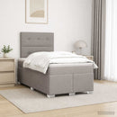 vidaXL Boxspring ágy matraccal Tópszínű 120 x 190 cm Szövet