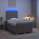 vidaXL Boxspring ágy matraccal Tópszínű 120 x 190 cm Szövet