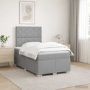 vidaXL Boxspring ágy matraccal Világosszürke 120 x 200 cm Szövet