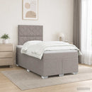 vidaXL Boxspring ágy matraccal Tópszínű 120 x 190 cm Szövet