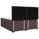 vidaXL Boxspring ágy matraccal Sötét Barna 140 x 190 cm Szövet