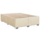 vidaXL Boxspring ágy matraccal Krémszínű 160 x 200 cm Szövet