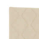 vidaXL Boxspring ágy matraccal Krémszínű 160 x 200 cm Szövet