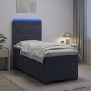 vidaXL Boxspring ágy matraccal Sötétszürke 90 x 200 cm Bársony