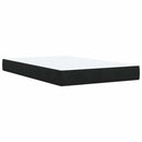 vidaXL Boxspring ágy matraccal fejtámlával Fekete 120 x 190 cm Bársony