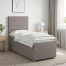 vidaXL Boxspring ágy matraccal fejtámlával Tópszínű 80 x 200 cm Szövet