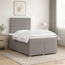 vidaXL Boxspring ágy matraccal Tópszínű 120 x 190 cm Szövet