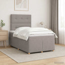 vidaXL Boxspring ágy matraccal Tópszínű 120 x 190 cm Szövet
