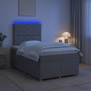 vidaXL Boxspring ágy matraccal Világosszürke 120 x 200 cm Szövet