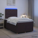 vidaXL Boxspring ágy matraccal Sötét Barna 120 x 200 cm Szövet
