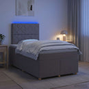 vidaXL Boxspring ágy matraccal Tópszínű 120 x 190 cm Szövet