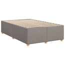 vidaXL Boxspring ágy matraccal Tópszínű 120 x 190 cm Szövet