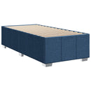 vidaXL LED Boxspring Ágy Mattal LED szalagokkal Kék 80 x 200 cm Szövet